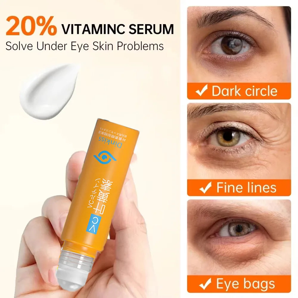 Anti Dark Circle Eye Serum Oil Retinol anti Wrinkle Firming Skin Remove Eye Bag Fade Fine Line Whitening Brighten Eye Care Korea